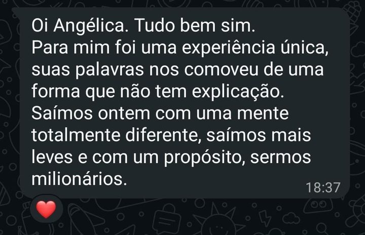 Depoimento real — Imersão Mente Milionária